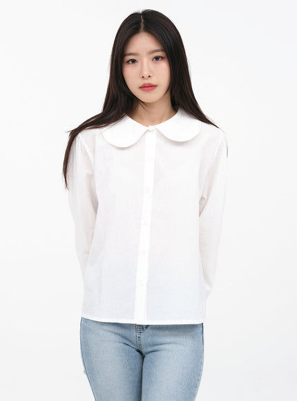 Lace Collar Blouse K0302