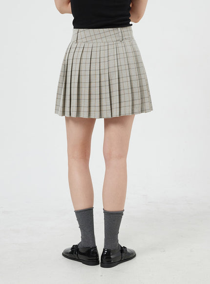 Plaid Mini Skirt OM327
