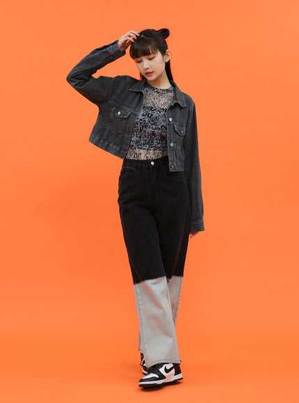 Cropped Denim Jacket CM28