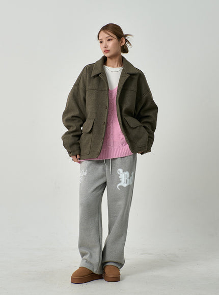 Oversize Button Jacket CD14
