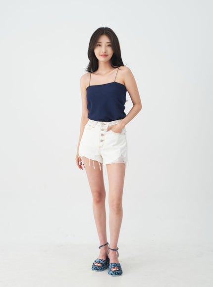 Vintage Style Distressed Shorts IJ27