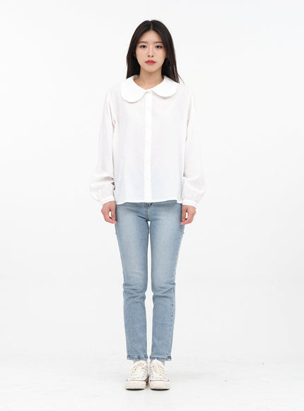 Lace Collar Blouse K0302