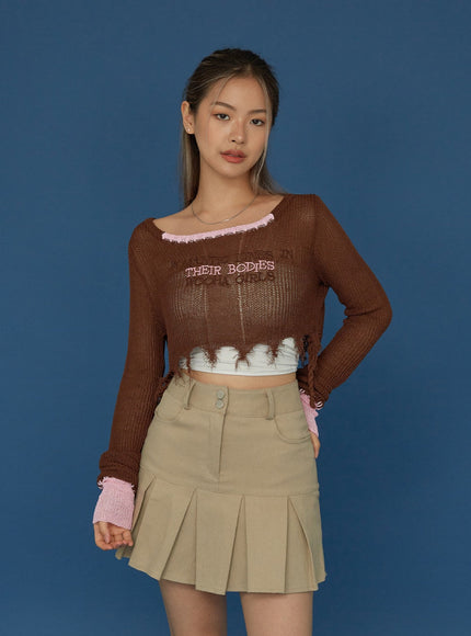 Lettering Stich Knit CG04