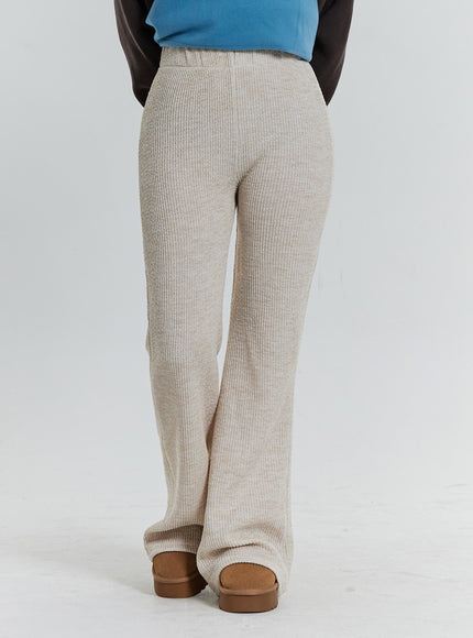 Elastic Bootcut Knit Pants CN23