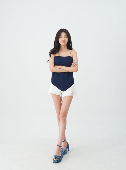 Vintage Style Distressed Shorts IJ27