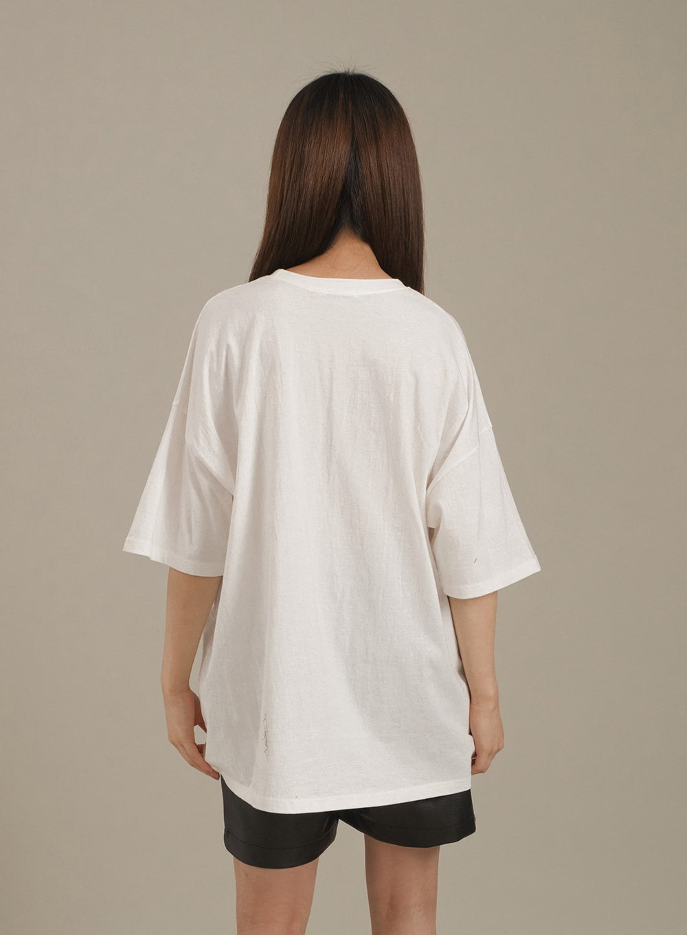 Fleece Lined Short Sleeve T Shirt with Print