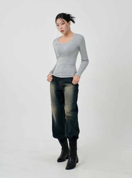 Vintage Washing Baggy Jeans ID23
