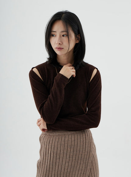Off-Shoulder Long Sleeve T-Shirt ON02