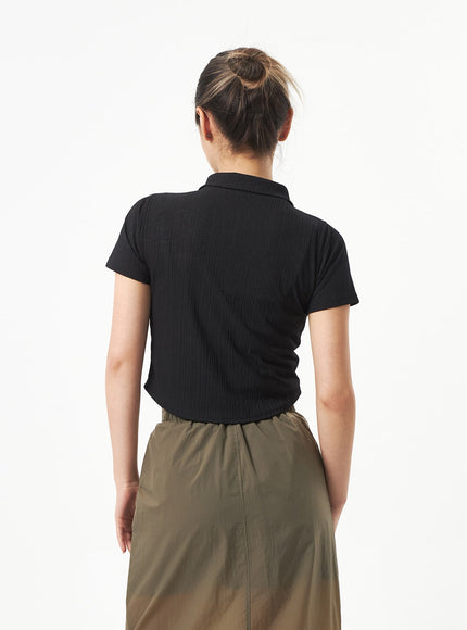 Snap Button Tee CA319