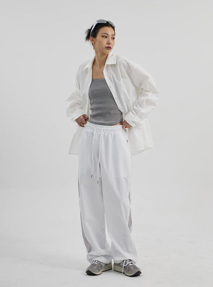 Drawstring Baggy Track Pants CF308
