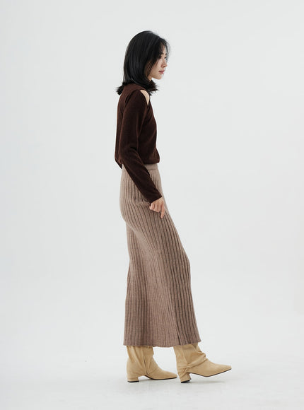 Off-Shoulder Long Sleeve T-Shirt ON02