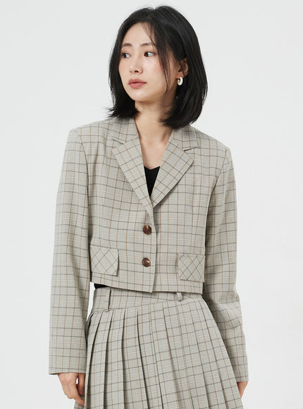 Plaid Mini Skirt OM327