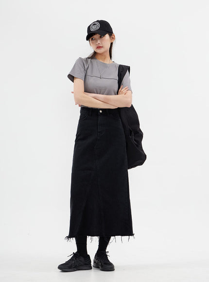 Short Sleeve T Shirt with Trim Detail CM3