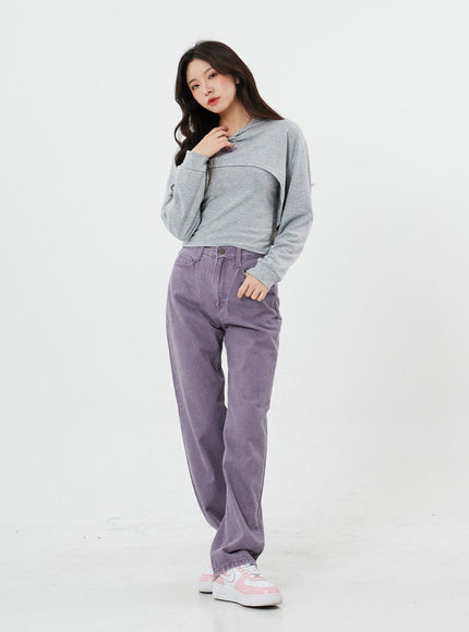Basic Cami Top and Bolero Hoodie Set BS13