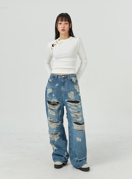 Ripped Baggy Jeans CM317