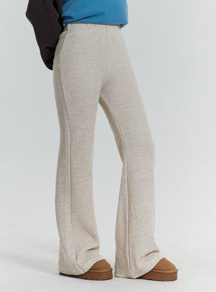 Elastic Bootcut Knit Pants CN23