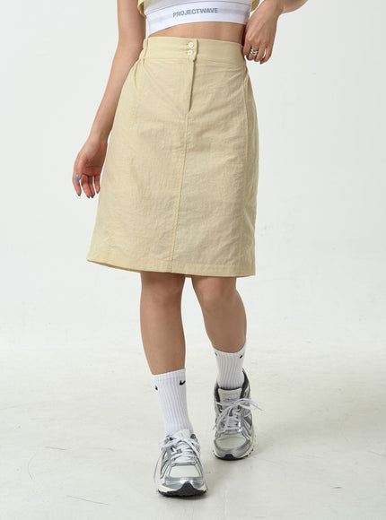 Nylon Midi Skirt CU19