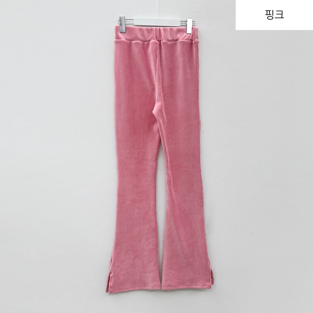 Bootcut Pants with Elastic Waist BS-B04011002