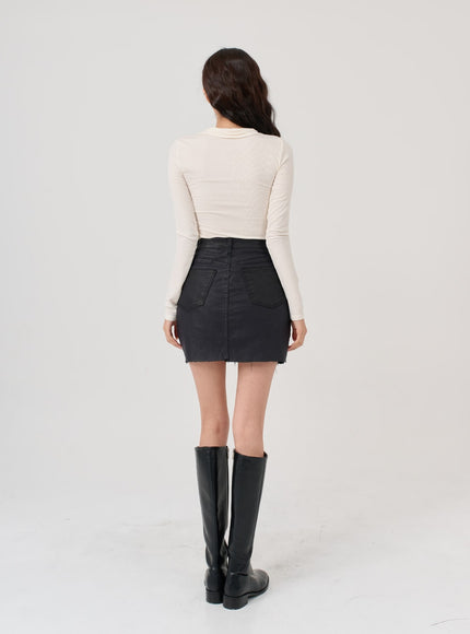 V-Neck Long Sleeve T-Shirt IG12