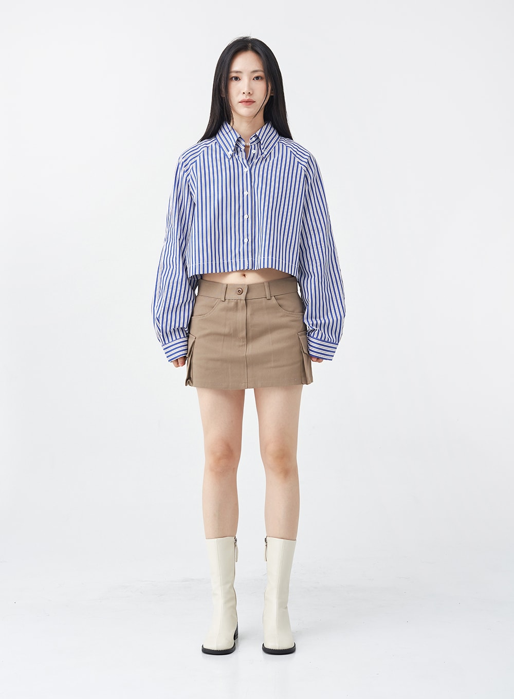 Low-Rise Pocket Cargo Mini Skirt OG18