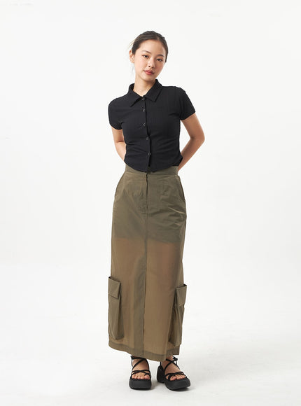 Snap Button Tee CA319