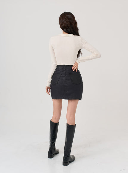 V-Neck Long Sleeve T-Shirt IG12