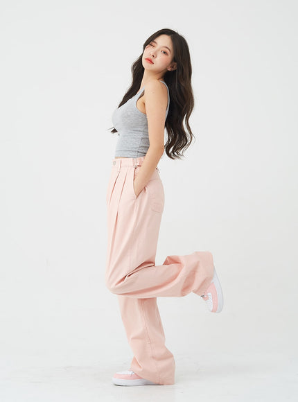 Basic Cropped Sleeveless Top BG10