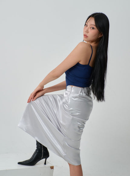 Thin Strap Cropped Top IJ320