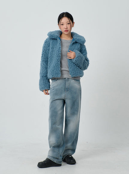 Faux Fur Cropped Jacket CJ304