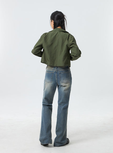 Cropped Zip-Up Jacket CM329