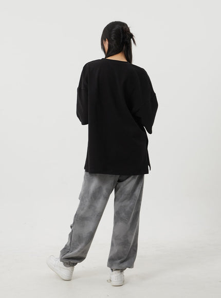 Mixed Color Baggy Track Pants BJ319