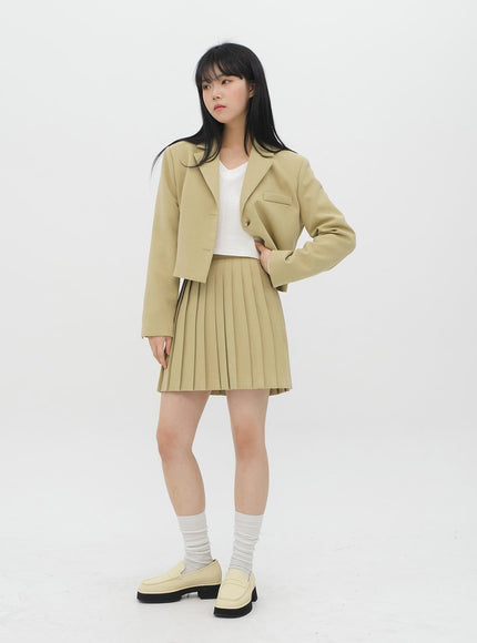 Cropped V Neck Knit C1901