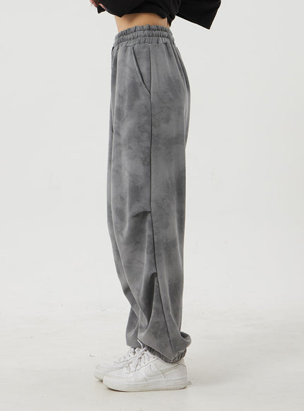 Mixed Color Baggy Track Pants BJ319