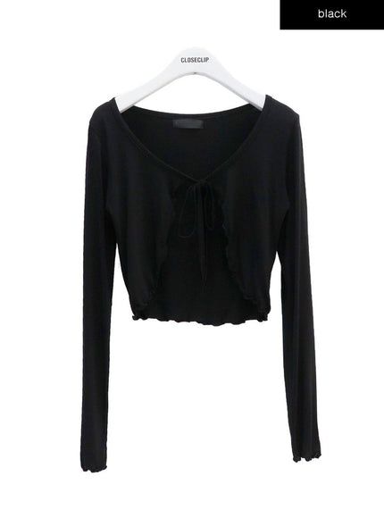 Ribbed Cropped Cardigan CCM03