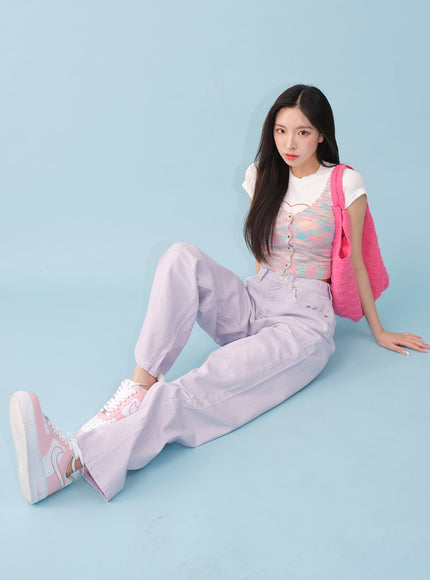 Bubblegum Wide Pants BY18