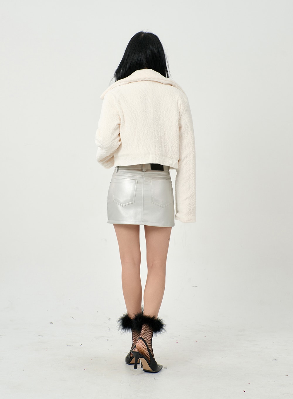 Faux Leather Mini Skirt BD09