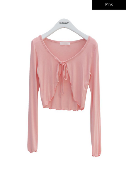 Ribbed Cropped Cardigan CCM03