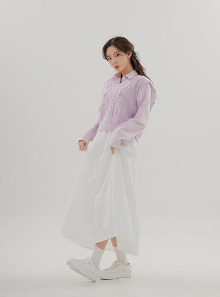 Cropped Long Sleeve Shirt B0802