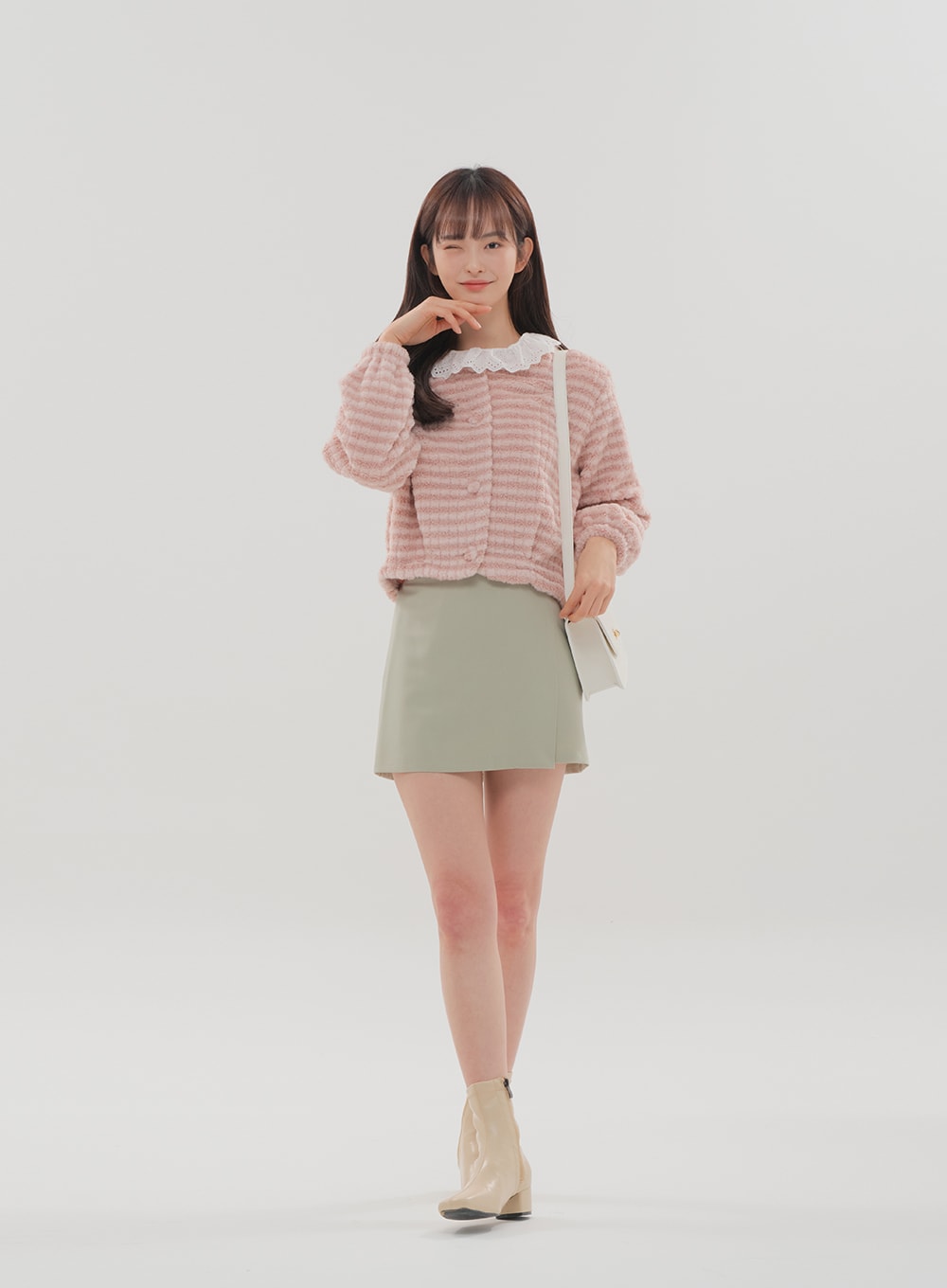 Wrap Style Mini Skirt BS-B11010502
