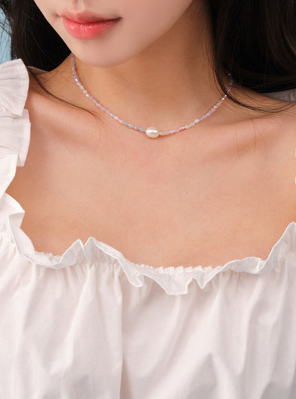 Pearl Beaded Choker Necklace BY24