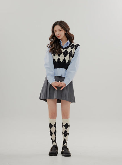 Cropped Long Sleeve Shirt B0802
