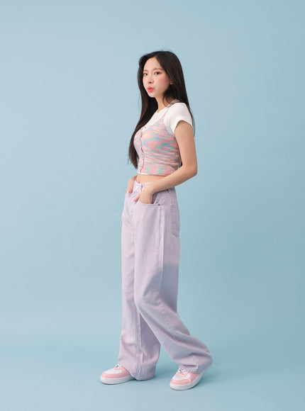 Bubblegum Wide Pants BY18