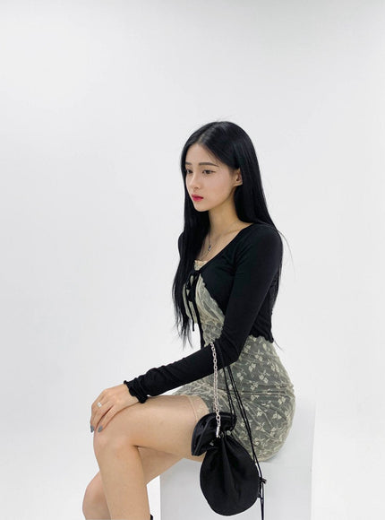 Ribbed Cropped Cardigan CCM03