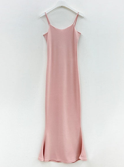 Zip up Hoodie and Sleeveless Maxi Dress Set J31