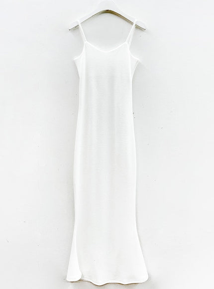 Zip up Hoodie and Sleeveless Maxi Dress Set J31