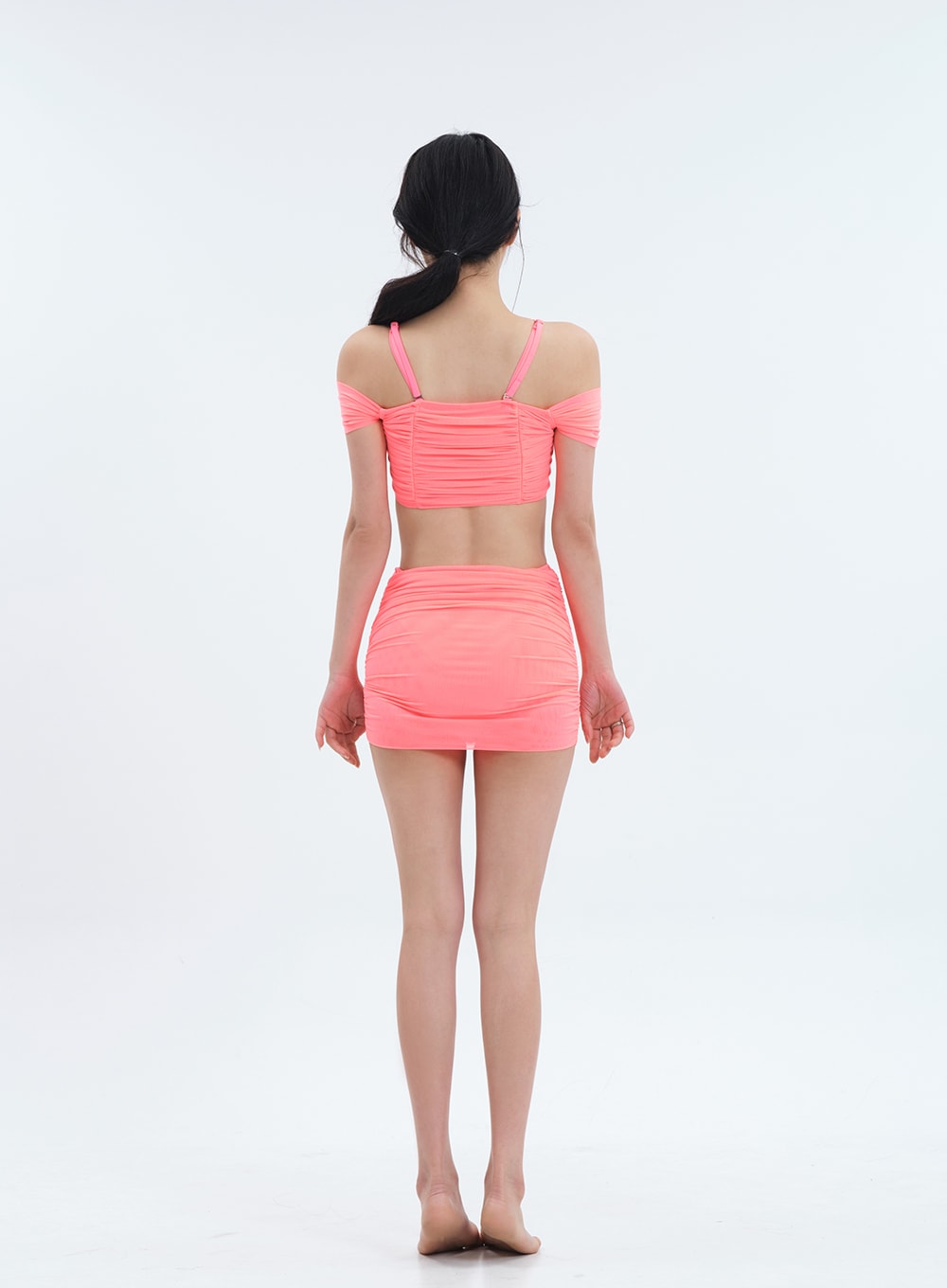 Lace Off Shoulder Bikini Set