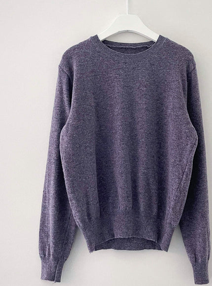 Round Neck Cashmere Knit Top