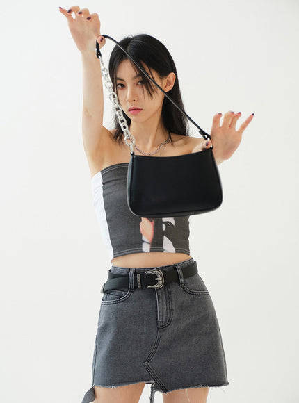 Print Crop Tank Top