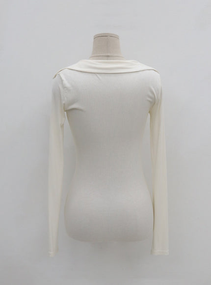 V-Neck Long Sleeve T-Shirt IG12