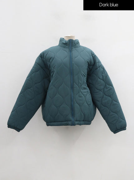Plus Zipper Puffer Jacket ID27